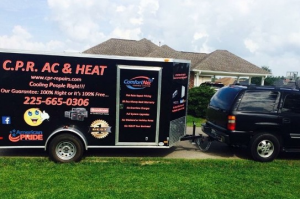 C.P.R. A/C & HEAT truck